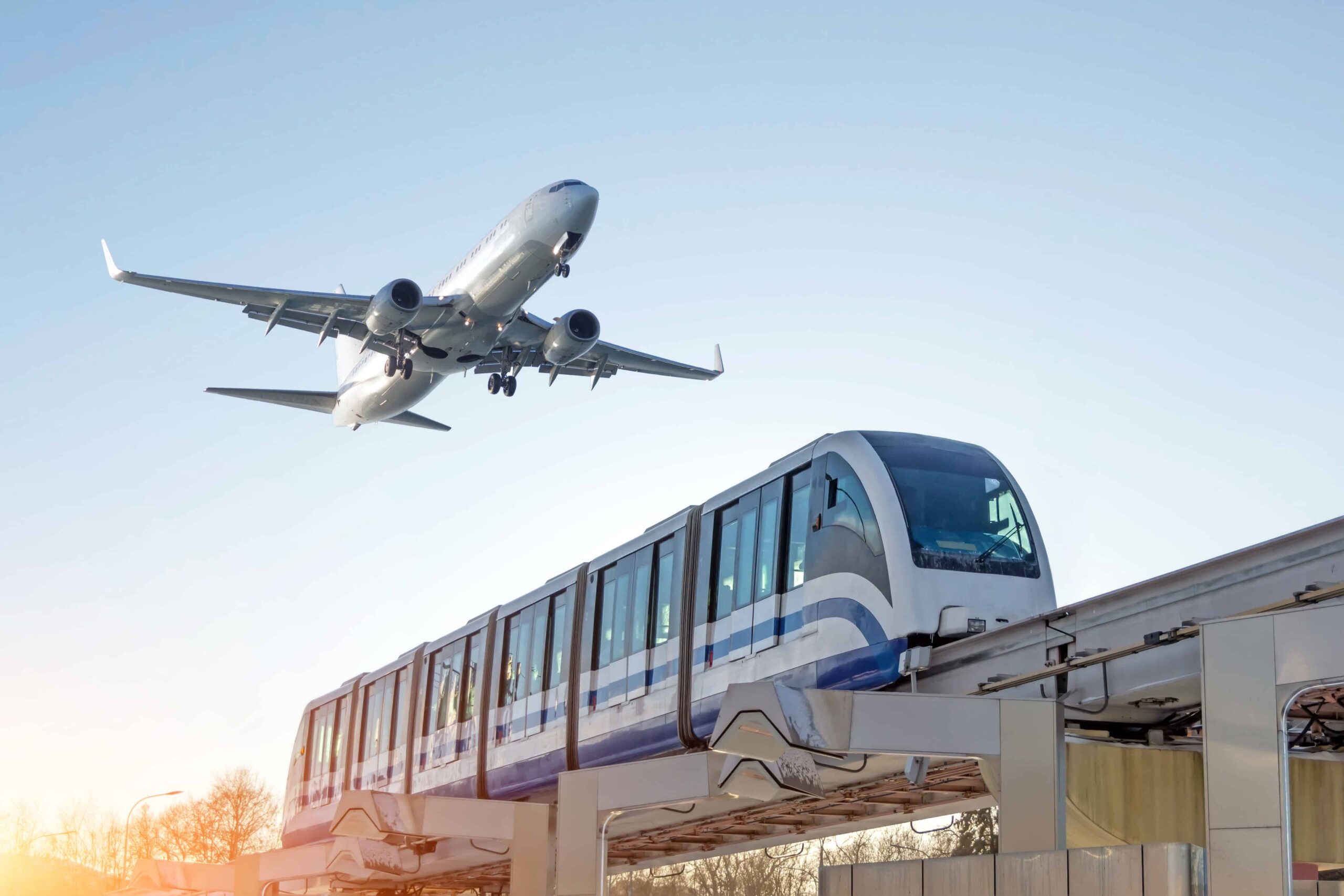commercial air and local monorail